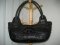 Handmade Genuine Crocodile Leather Weave Handbag in Black Crocodile Skin #CRW299H-BL