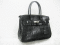 Luxury Genuine Crocodile Tote Bag/Handbag in Black Crocodile Skin #CRW214H-BL