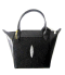 Genuine Stingray Leather Handbag in Black Stingray Skin  #STW1006H