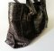 Genuine Belly Siamese Crocodile Leather Handbag in Black Crocodile#CRW330H-BL-BELLY