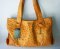 Genuine Ostrich Leather Handbag in Light Brown (Tan) #OSW330H-TA