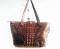 Genuine Crocodile Leather Handbag in Chocolate Brown #CRW333H-BR-BACK