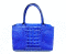 Chocolate Brown Crocodile Leather Handbag #CRW335H-BLU-BACK