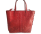 กระเป๋าหนังจระเข้แท้ สีแดง ส่วนหลัง #CRW344H-RE