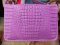 กระเป๋าหนังจระเข้แท้ สีชมพู #CRW1217H-02-PI1