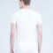 Slit neck T-shirt WHITE (4Packs)(12 PCS.)