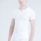 Slit neck T-shirt WHITE (1Pack)(3PCS.)
