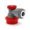 duotight 9.5mm (3/8") x Ball Lock Disconnect (Grey + Red Gas)