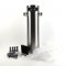 Quadruple Tap stainless Font Kit with SS Duotigh Short shanks and Black handles(Without Tap)-G2