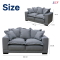 ECF Furniture SOFA L-SHAPE (POLO) 100%Polyester fabric(copy)