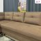 ECF Furniture SOFA L-SHAPE (POLO) 100%Polyester fabric