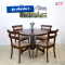 ECF Furniture ชุดโต๊ะทานอาหาร 4 ที่นั่ง รุ่น Kyoto1