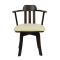 ชุดโต๊ะอาหาร 4 ที่นั่ง รุ่นเมขลา ไม้ยางพารา100% เก้าอี้เบาะหนังPVCเก้าอี้หมุนได้360องศา