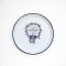 ถาดอีนาเมล Baking and Serving Tray Enamel Round Tray, French Series