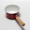 Enamel Cooking Pan w/Wood Handle