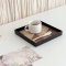 Metal Tray ยกขอบ / PU ลายไม้