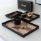 Metal Tray ยกขอบ / PU ลายไม้