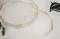 10 Sided Glass Tray/Gold Rim