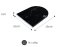 U-Shape Black Marble Serve Board