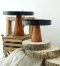 Metal w/ Wood Base Cake Stand