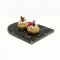 U-Shape Black Marble Serve Board