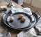 Round Galvanized Tray w/ Handle