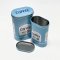 Set of 2 Capsule Tin Canister