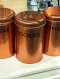 Set of 3 Chrome Tin Canister