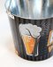 Round Tin Ice Bucket (Included Opener)