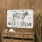 Farm Fresh Milk & Cream Metal Wall Décor