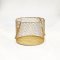 Round Gold Wired Basket w/ Rope Handle (S)