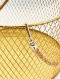 Round Gold Wired Basket w/ Rope Handle (L)