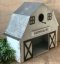 Metal Farmhouse Barn Birdhouse (White)