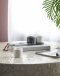 S/4 Marble Condiment Cups&Tray