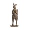 Resin Rabbit Figurine w/Scarf&Basket (2 sizes Available)