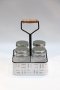 Seasoning Bucket w/4Glass Jar