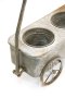 3 Hole Antique Galvanized Cart Planter