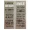 Set of 2/Galvanized Wall Décor