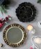 Gold & Black Plastic Plates