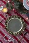 Gold & Black Plastic Plates