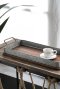 Metal Rim Wooden Trays