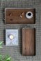 Metal Rim Wooden Trays