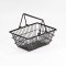 Wired Metal Basket / Black, White (Size M)