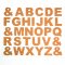Alphabet Cork Label Sticker / Set of 31