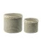 Cement Planter Planter w./ Tassel Set of 2 (L,XL)