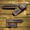 vintage brown leather watch strap
