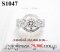 แหวนเพชรแท้ธรรมชาติ (Natural Diamonds)  น้ำงามที่สุด (Perfect Heart&Arrow Ideal Cut) 1.33 Ct.  เพชรกลาง 0.58 Ct. E color (น้ำ 99%)/VVS  3Excellent/Heart&Arrow/None Fluorescence (พร้อมใบเซอร์แลปต่างประเทศ) เพชรบ่า 0.75 ct. 44 เม็ด (น้ำ 100-99%)