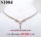 สร้อยคอเพชรแท้ธรรมชาติ (Natural Diamonds)  น้ำงามที่สุด (Perfect Heart&Arrow Ideal Cut) 1.20 Ct.  เพชรแท้ธรรมชาติ H&A-รัชเชี่ยนคัท 45 เม็ด (น้ำ100-99%) ทองคำเปอร์เซ็นต์สูงสุด หนัก 17.600 g.