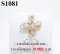 จี้เพชรแท้ธรรมชาติ (Natural Diamonds)  น้ำงามที่สุด (Perfect Heart&Arrow Ideal Cut) 0.80 Ct.  เพชรแท้ธรรมชาติ H&A-รัชเชี่ยนคัท 39 เม็ด (น้ำ100-99%) ทองคำเปอร์เซ็นต์สูงสุด หนัก 5.500 g.