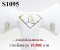 ต่างหูเพชรแท้ธรรมชาติ (Natural Diamonds)  น้ำงามที่สุด (Perfect Heart&Arrow Ideal Cut)  0.20 Ct.  เพชรแท้ธรรมชาติ H&A-รัชเชี่ยนคัท 14 เม็ด (น้ำ100-99%) ทองคำเปอร์เซ็นต์สูงสุด หนัก 2.300 g.